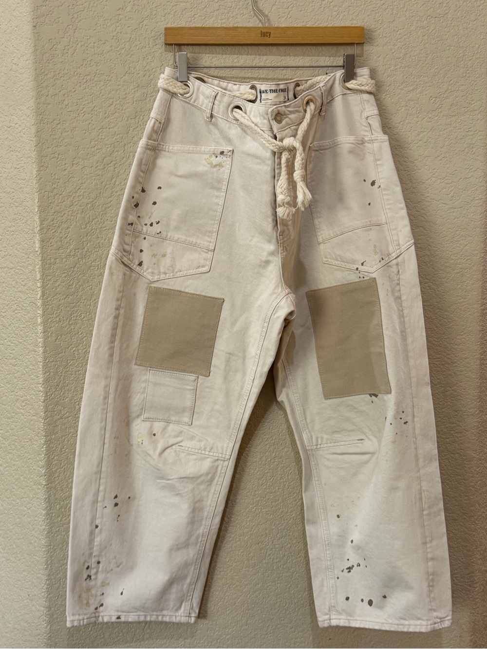 Free People We The Free Moxie Barrel Jeans, Sz 31